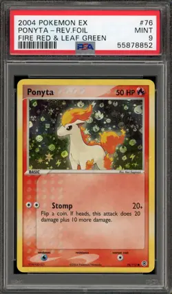 Pokemon Ponyta EX Fire Red & Leaf Green Reverse Holo #76 PSA 9 Mint - Image 1