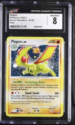 CGC 8 Flygon 2007 Secret Wonders 5/132 Holo Pokemon Card - Image 1