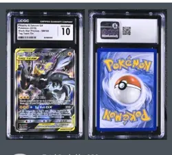 Pikachu & Zekrom GX SM168 CGC 10 Gem Mint Tag Team Black Star Promo - Image 3