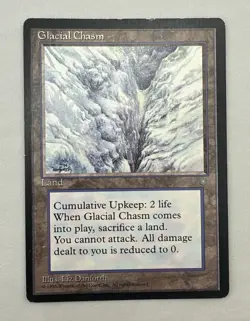 Glacial Chasm x1 MTG Ice Age 1x Magic Very Good Light Play VG LP - Image 1
