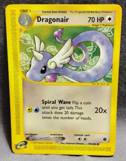 Pokemon Dragonair 75/165 Expedition E-Series - Non-Holo 2002 = NM - Image 1