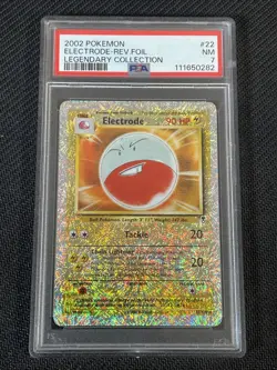 Pokemon TCG PSA 7 ELECTRODE 22/110 Legendary Collectio - 2002 ENG ENGLISH - Image 1