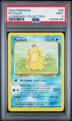 2002 Pokemon Legendary Collection #88 Psyduck PSA 9 Card MINT Free Ship NEW CERT - Image 1
