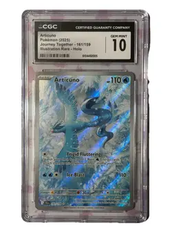 Articuno 161/159 CGC 10 Illustration Rare Pokemon Journey Together 2025 TCG - Image 1