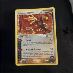 Pokemon Team Magma's Aggron 7/95 EX Team Magma vs Team Aqua 120 HP English Card - Image 1