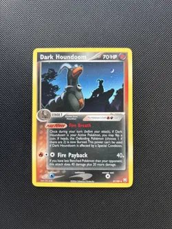 Pokemon Card EX Team Rocket Returns Dark Houndoom 37/109 NM! - Image 1