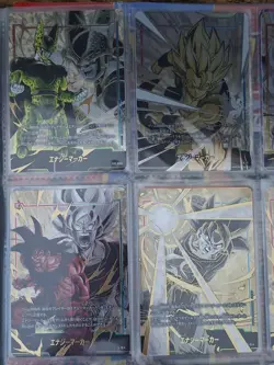 Dragon Ball Japanese Fusion World Gold Energy Marker Parallel Card Set Of 9 NM - Image 2