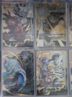Dragon Ball Japanese Fusion World Gold Energy Marker Parallel Card Set Of 9 NM - Image 5