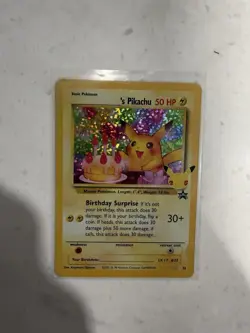 Pikachu Birthday Surprise #24 Classic Collectible Card Mint Condition 1995 Promo - Image 1