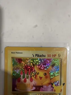 Pikachu Birthday Surprise #24 Classic Collectible Card Mint Condition 1995 Promo - Image 2