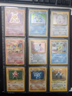 100% Complete Base Set Unlimited Master Set (Damaged) Pokemon Cards - Image 1