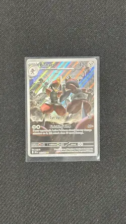 Pokemon Card Bisharp 143/086 Black Bolt Illustration Rare Near Mint - Image 1