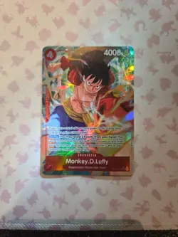 Monkey.D.Luffy OP12-015 SR Alt Art NM AA English One Piece TCG Card Game - Image 1