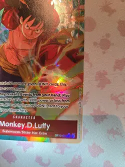 Monkey.D.Luffy OP12-015 SR Alt Art NM AA English One Piece TCG Card Game - Image 5