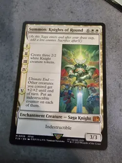 Magic the Gathering Summon: Knights of Round Final Fantasy Regular Card - Image 1