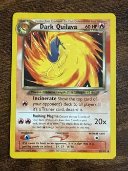 Pokemon TCG Dark Quilava Neo Destiny Card 39/105 + Cyndaquil 61/105 - Image 2