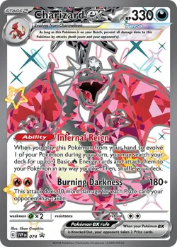 Charizard ex Holo Pokemon SV: Scarlet & Violet Promo Cards 074 NM - Image 1