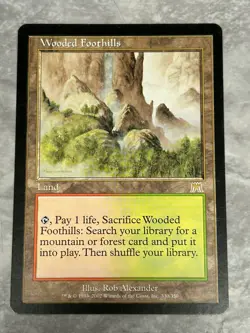 MTG Wooded Foothills Onslaught Regular Magic the Gathering - Image 1