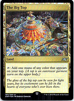 The Big Top Magic The Gathering Unfinity Foil Light Play - Image 1