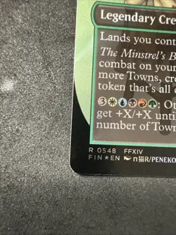 The Wandering Minstrel (Borderless) (Surge Foil) #548 NM Final Fantasy Magic MTG - Image 3
