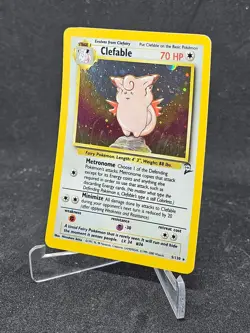 Pokemon Card Clefable 5/130 Base Set 2 Holo Rare - Image 2