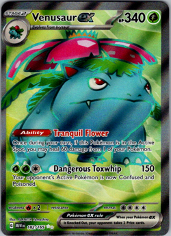 Venusaur ex 182/165 - S&V 151 Pokemon Card - NM - Image 1