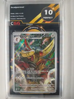 Carte Pokemon FR Scalpereur (SVP 130) SV Black Star Promos CGG 10 27660049 - Image 1