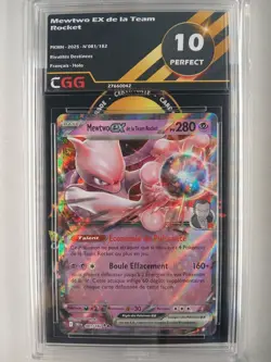 Carte Pokemon FR Mewtwo ex de la Team Rocket (DRI 081) Rivalite CGG 10 27660042 - Image 1