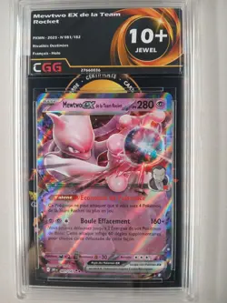 Carte Pokemon FR Mewtwo ex de la Team Rocket (DRI 081) Rivalite CGG 10+ 27660036 - Image 1