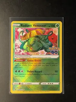 Radiant Venusaur 004/078 ENG Pokemon Go Bisaflor Karten TCG - Image 1