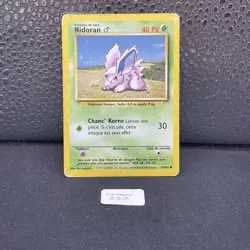 Carte Pokemon Nidoran M - Set de base 55/102 - Commune - Wizards - Francaise - Image 1