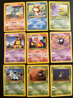 Cartes Pokemon Wizards Set de base Fossile Jungle Co/Unco Excellent Reptincel - Image 1