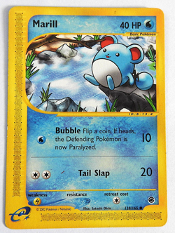 POKEMON MARILL 120/165 REGULAR EXPEDITION 2002 POKEMON LP - Image 1