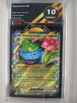 Carte Pokemon FR Florizarre ex (SCR 001) Couronne Stellaire CGG 10 27660031 - Image 1