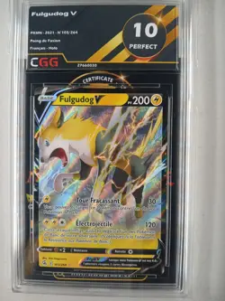 Carte Pokemon FR Fulgudog V (FST 103) Poing de Fusion CGG 10 27660030 - Image 1