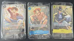 Portgas D. Ace Sabo Monkey D. Luffy Tin Promo Set One Piece Sealed - Image 1