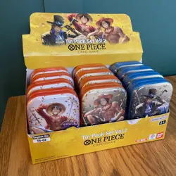 One Piece Tin Pack Vol 2 Full case of 12 | TS-02 OP-13 | Unsealed case Bandai - Image 1