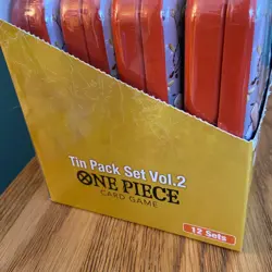 One Piece Tin Pack Vol 2 Full case of 12 | TS-02 OP-13 | Unsealed case Bandai - Image 2
