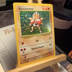Hitmonchan 7/102 Base Set Holo Rare Unlimited WOTC Pokemon TCG NM/LP - Image 2