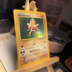Hitmonchan 7/102 Base Set Holo Rare Unlimited WOTC Pokemon TCG NM/LP - Image 2