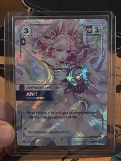 Ahri - Inquisitive - Riftbound Spiritforged - Overnumbered - English 227/221 - Image 2