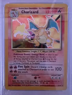 PSA 5 EXCELLENT Charizard #4/102 - 1999 Base Set Holo Rare Pokemon TCG - Image 2