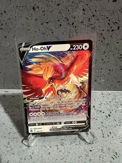 Ho-Oh V 140/195 Pokemon SWSH12: Silver Tempest Holo Ultra Rare NM - Image 1