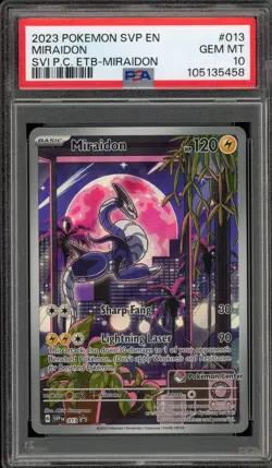 Pokemon Center Stamp Promo Miraidon Scarlet & Violet ETB SVP EN 013 PSA 10 - Image 1