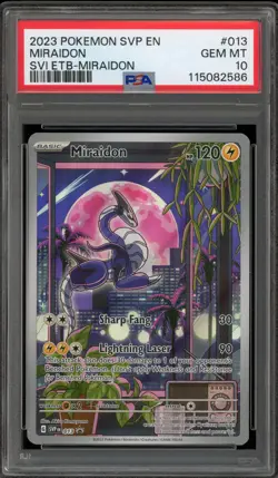 Pokemon Miraidon Scarlet & Violet ETB Promo SVP EN 013 PSA 10 Gem Mint - Image 1