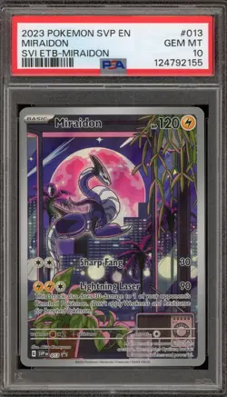 Pokemon Miraidon Scarlet & Violet ETB Promo SVP EN 013 PSA 10 Gem Mint - Image 1