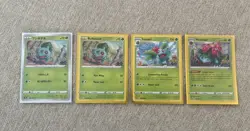 Bulbasaur Ivysaur Venusaur Pokemon Go Cards - Holo Rare Complete Evolution - Image 1