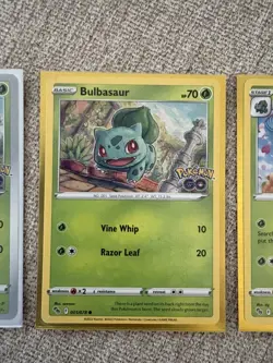 Bulbasaur Ivysaur Venusaur Pokemon Go Cards - Holo Rare Complete Evolution - Image 5