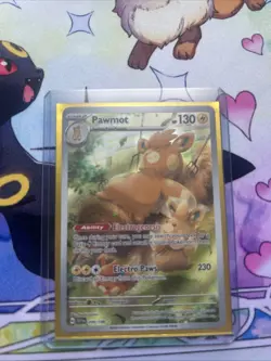 Pokemon Pawmot TCG Scarlet & Violet Base Set Holo Illustration Rare Card 209/198 - Image 1