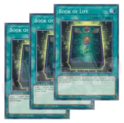 Yugioh - Book of Life x 3 - 1st Edition NM - Plus Free Holographic Card - Image 1